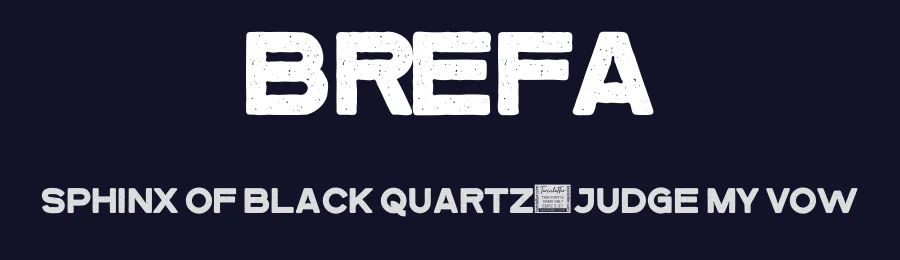 Brefa by twinletter — Decorative Font — thumbnail 2