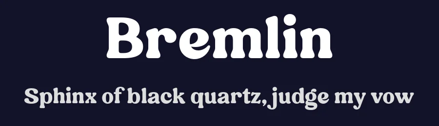 Bremlin by Akhmad Reza Fauzi — Decorative Font — thumbnail 2