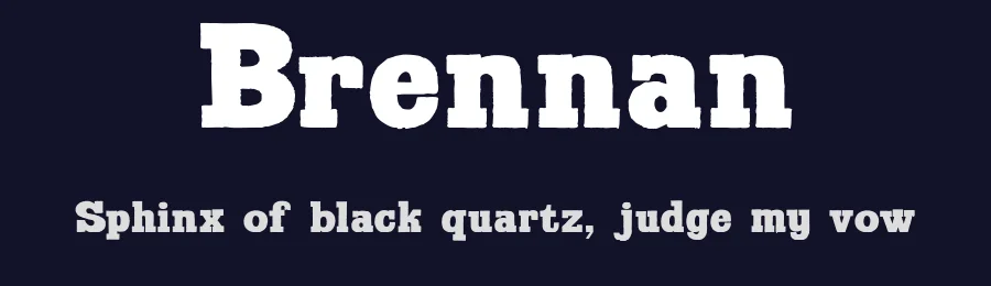Brennan by Mario Arturo — Decorative Font — thumbnail 2