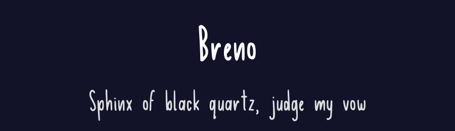 Breno by Breno Cantarim — Script Handwritten Font — thumbnail 2
