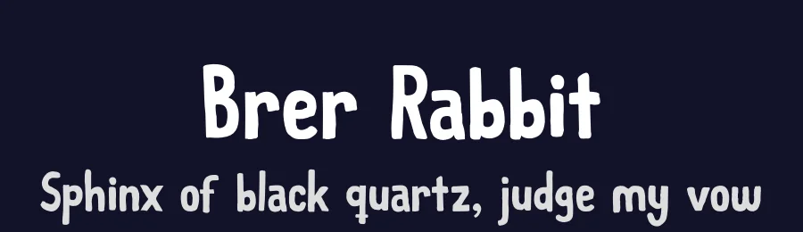 Brer Rabbit by D K — Decorative Font — thumbnail 2