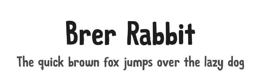 Brer Rabbit by D K β Decorative Font