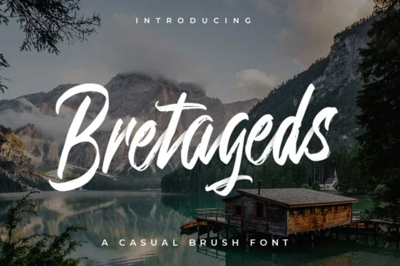 Bretageds Font by indotitas — Script Handwritten Font