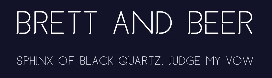 Brett and Beer by Tim Garrett — Sans Serif Font — thumbnail 2