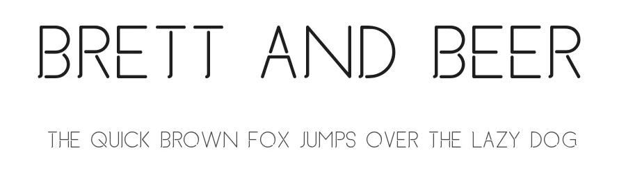 Brett and Beer by Tim Garrett — Sans Serif Font