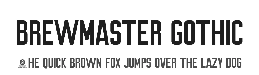 Brewmaster Gothic by Out of Step Font Company — Sans Serif Font