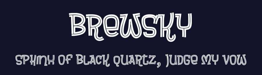 Brewsky by Tup Wanders — Decorative Font — thumbnail 2