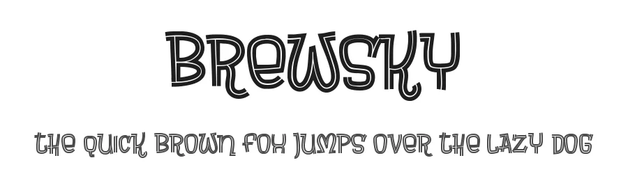 Brewsky by Tup Wanders — Decorative Font