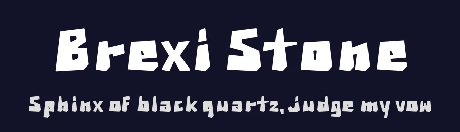 Brexi Stone by sdotype — Decorative Font — thumbnail 2