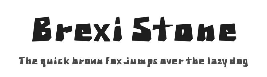 Brexi Stone by sdotype — Decorative Font