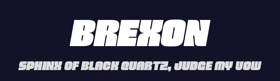 Brexon by Abhishek Junghare — Decorative Font — thumbnail 2