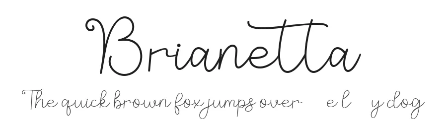 Brianetta by AEN Creative Studio — Script Handwritten Font
