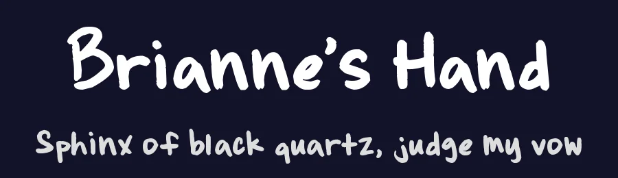 Brianne's Hand by Jeni Hopewell — Script Handwritten Font — thumbnail 2