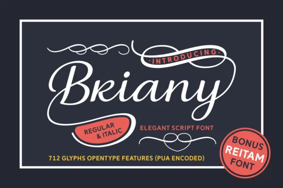 Briany Font by Andrian Dehasta — Script Handwritten Font