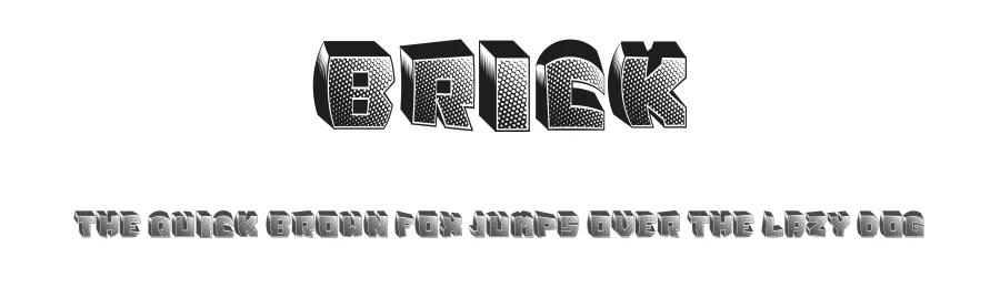 Brick by Vladimir Nikolic — Decorative Font