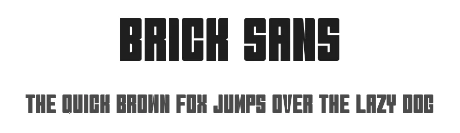 Brick Sans