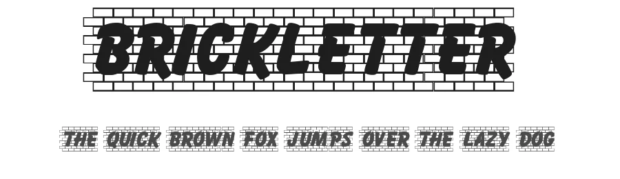 Brickletter by Harold's Fonts — Decorative Font