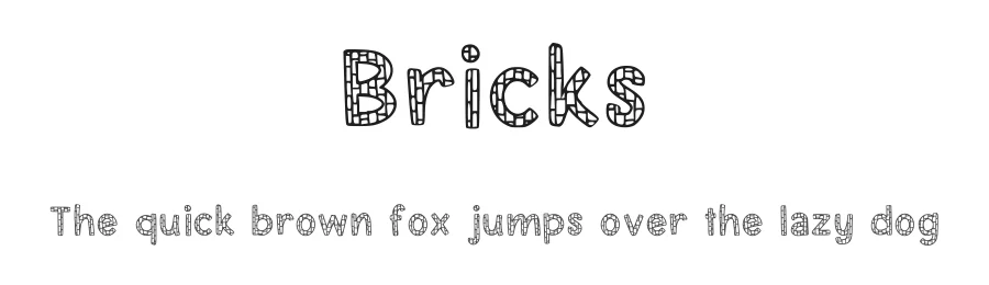 Bricks by Aisyah β Decorative Font