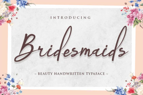 Bridemaids Font by MaknaStudio — Wedding Font