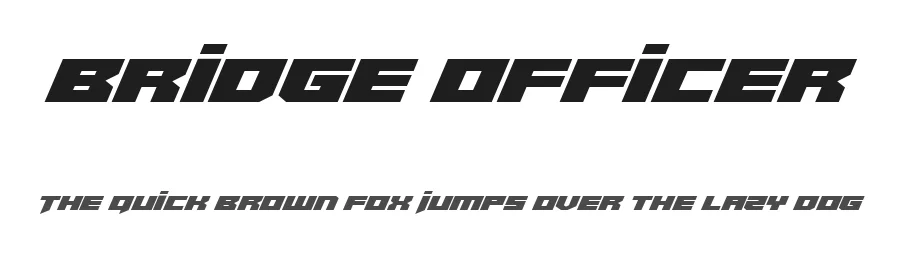 Bridge Officer by Iconian Fonts — Display Font