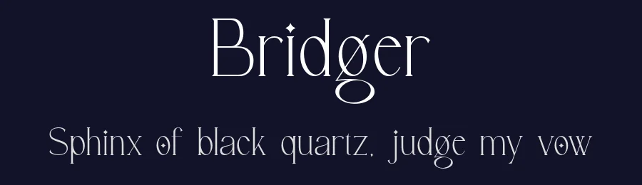 Bridger by MJType — Serif Font — thumbnail 2