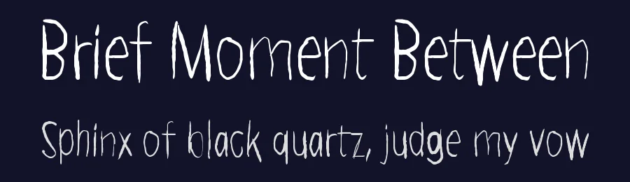 Brief Moment Between by Juha Korhonen — Script Handwritten Font — thumbnail 2