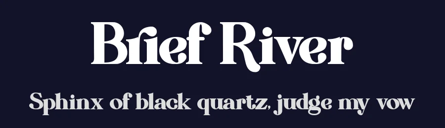 Brief River by Green Adventure Studio — Serif Font — thumbnail 2