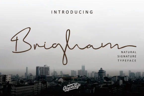 Brigham Script Font by glyphstyle — Script Handwritten Font