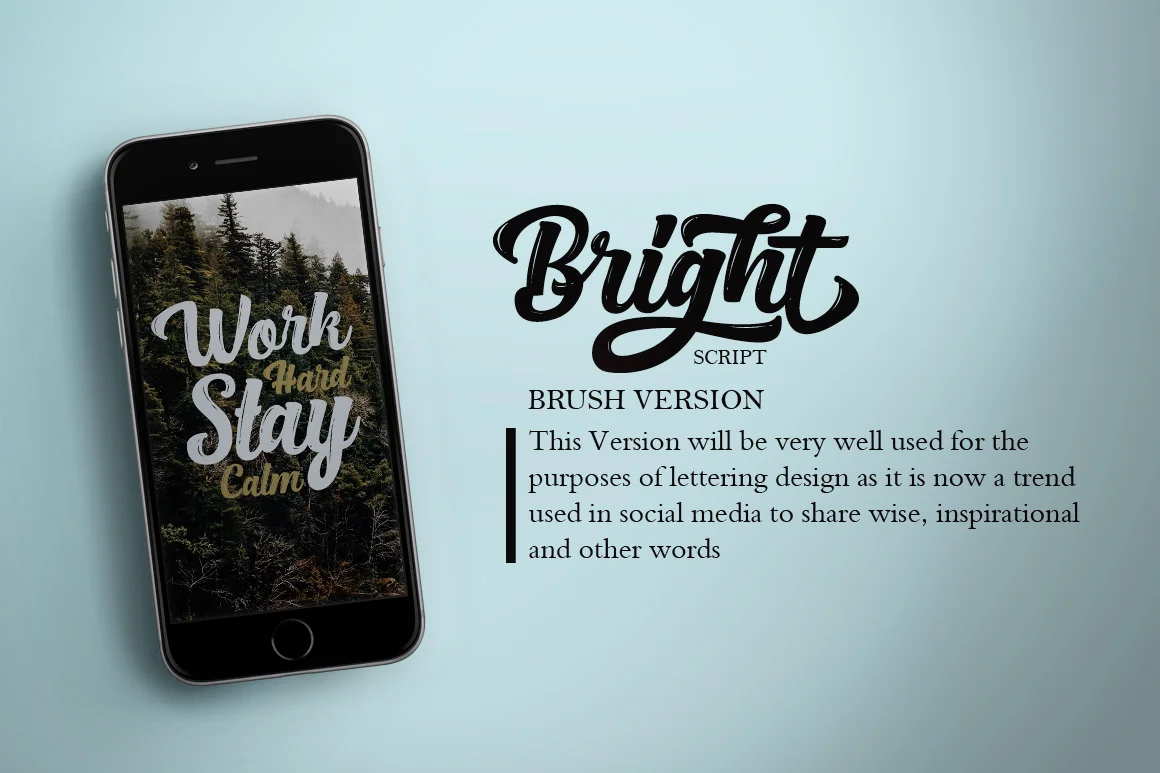 Bright Script Font by Debut Studio — Script Handwritten Font — thumbnail 5