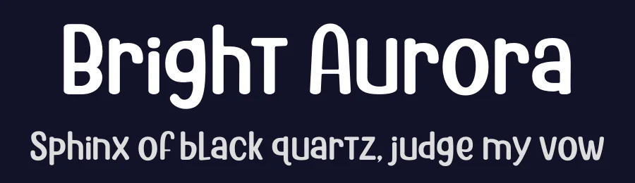 Bright Aurora by Mega Type — Decorative Font — thumbnail 2