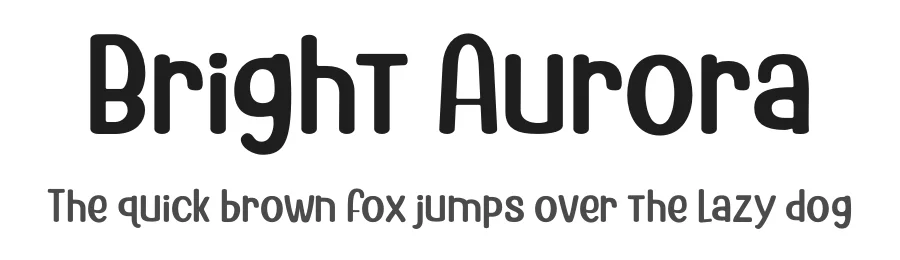 Bright Aurora by Mega Type — Decorative Font