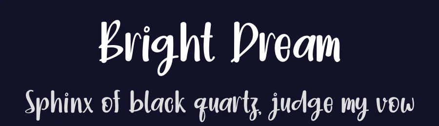 Bright Dream by Supersemar Letter — Decorative Font — thumbnail 2