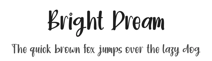 Bright Dream by Supersemar Letter — Decorative Font