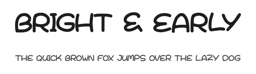 Bright & Early by Hawtpixel — Decorative Font