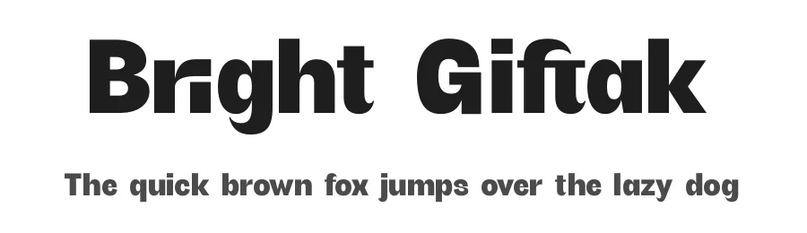 Bright Giftak by Timelesstype Studio — Sans Serif Font