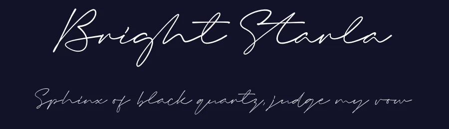 Bright Starla by Namara Creative — Script Handwritten Font — thumbnail 2