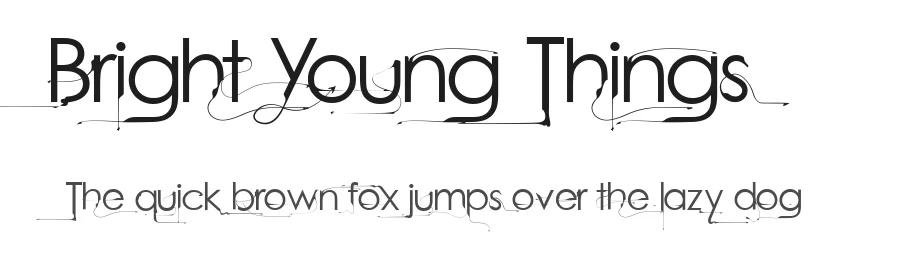Bright Young Things by Hugo Beyts — Decorative Font