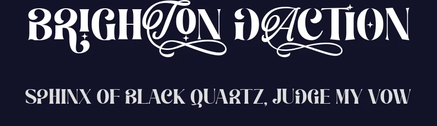 Brighton Daction by Graphicxell — Decorative Font — thumbnail 2