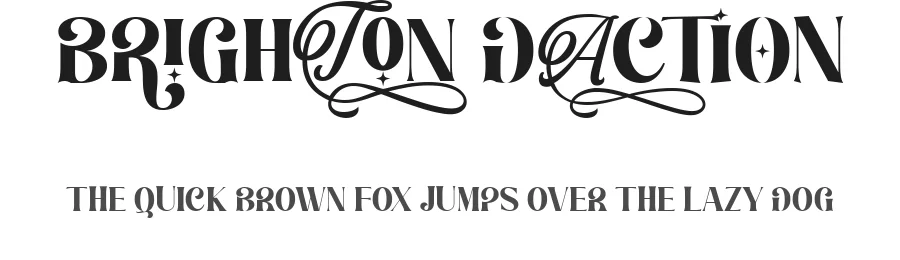 Brighton Daction by Graphicxell — Decorative Font