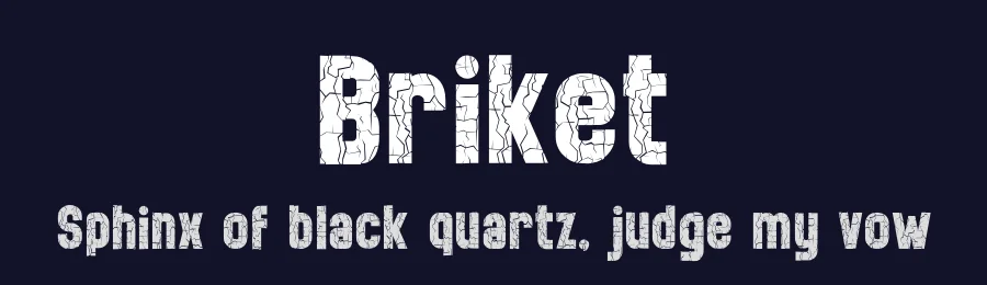 Briket by Khurasan — Decorative Font — thumbnail 2