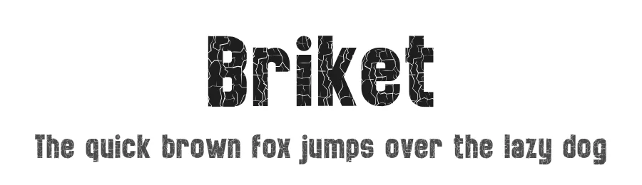 Briket by KhurasanΒ β Decorative Font