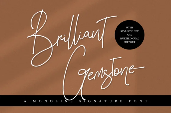 Brilliant Gemstone Font by RockboyStudio — Script Handwritten Font