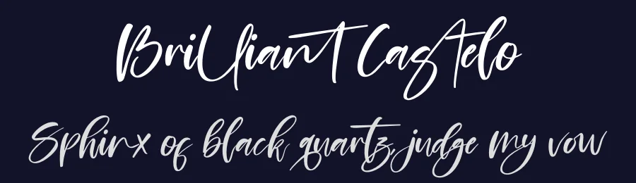 Brilliant Castelo by Perspectype Studio - Letterena.com — Script Handwritten Font — thumbnail 2