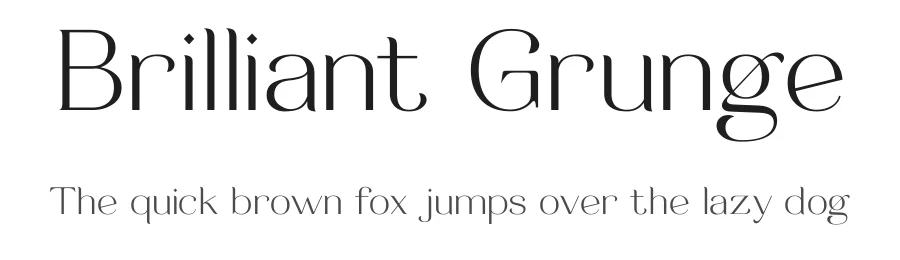Brilliant Grunge by Java Pep — Sans Serif Font