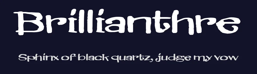 Brillianthre by Juha Korhonen — Decorative Font — thumbnail 2