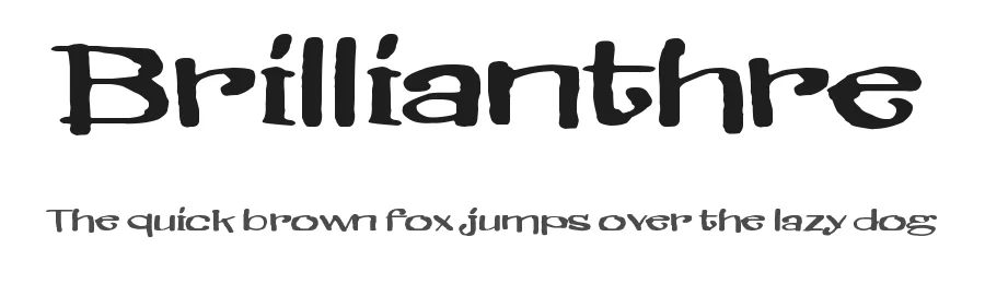 Brillianthre by Juha Korhonen — Decorative Font
