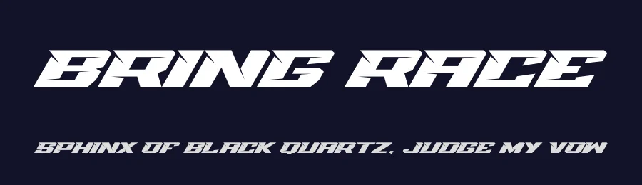 Bring Race by Multype Studio — Display Font — thumbnail 2