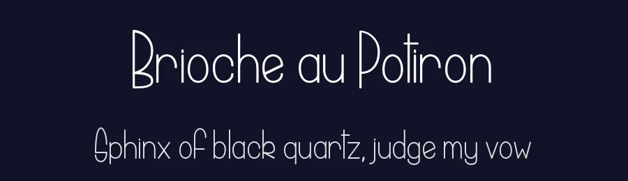 Brioche au Potiron by dcoxy - Greg Medina — Sans Serif Font — thumbnail 2