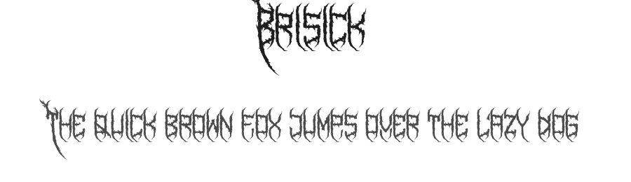 Brisick by Studio Hello Good — Decorative Font