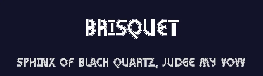 Brisquet by Xerographer Fonts — Decorative Font — thumbnail 2